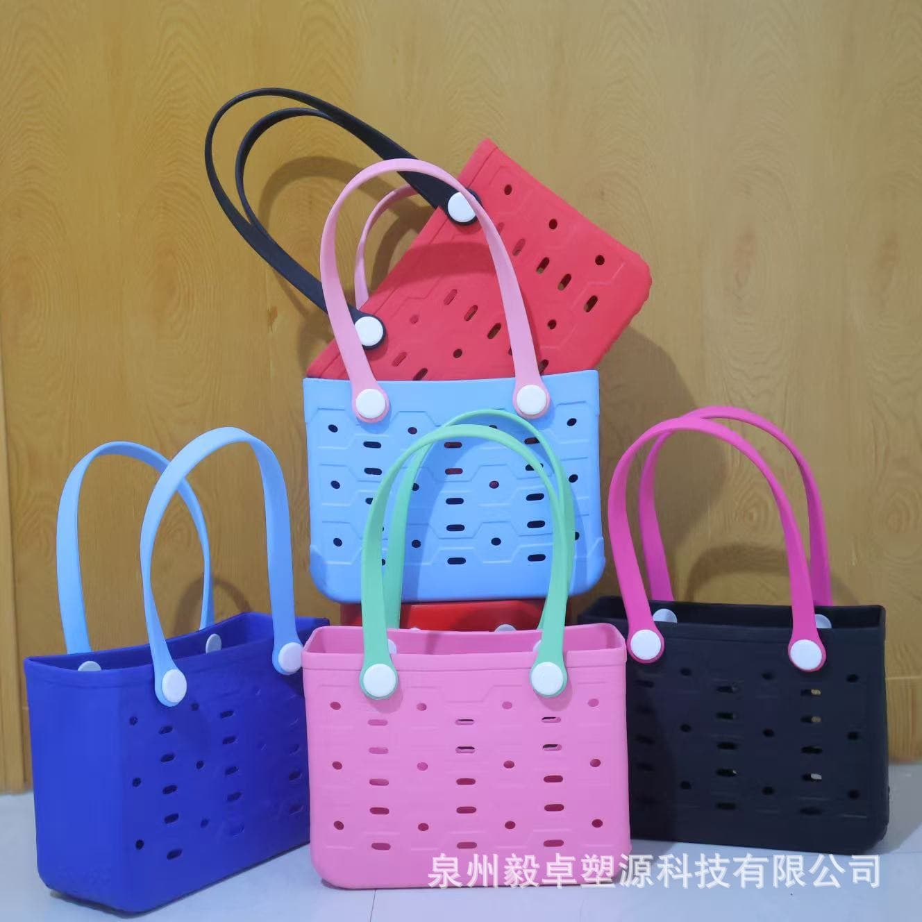 European and American best-selling eva beach bag multifunctional small eva bag travel storage bag light breathable eva hole