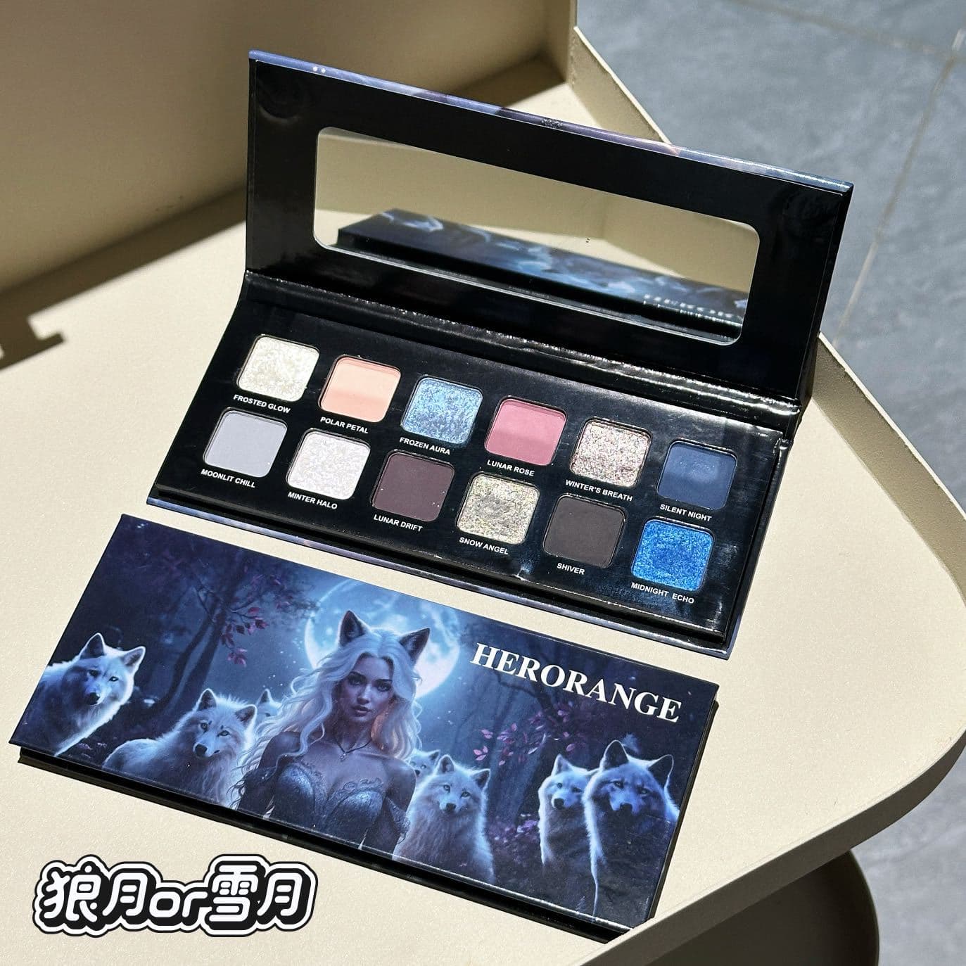 HERORANGE~12-Color Eyeshadow Palette Shimmering Multi-Functional Eyeshadow Cross-Border Makeup