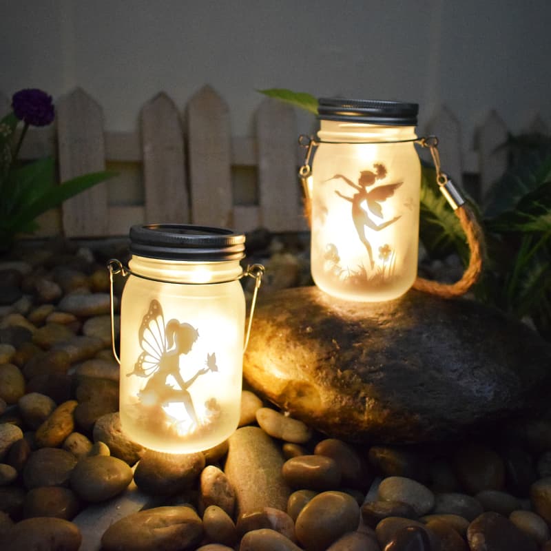Solar Outdoor Waterproof Glass Mason Jar Fairy Light Balcony Garden Decoration Patio Atmosphere Night Light