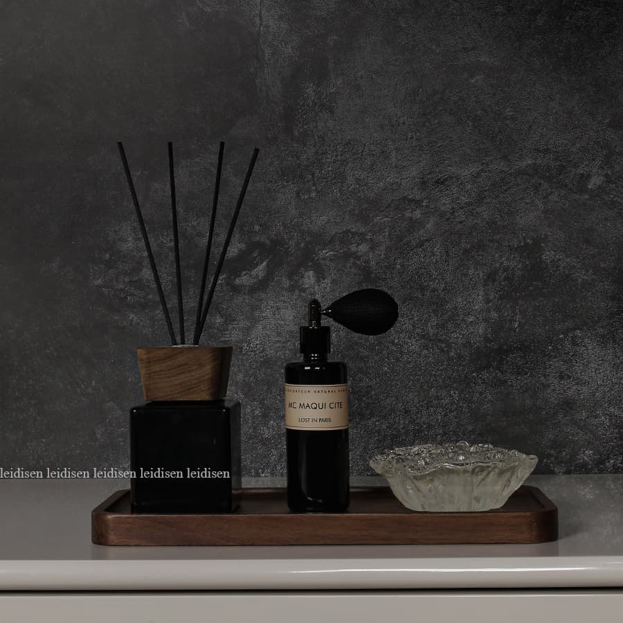 New Chinese style walnut model room bathroom furnishings set soft wash basin aromatherapy decorative wooden tray furnishings