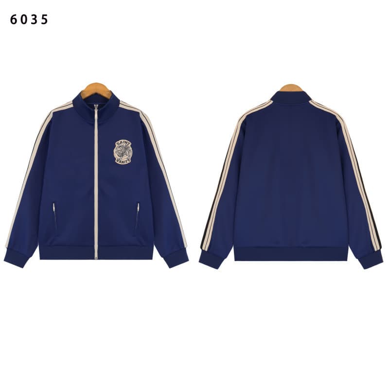 Real Photo in Stock SAINT Embroidered Sports Style T-Shirt and Shorts Set for Youth Casual Windbreaker Jacket and Long Pants