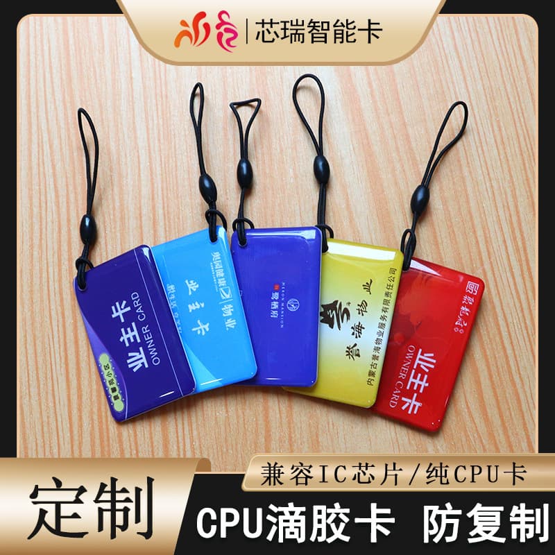 CPU Access Card Making Smart IC Access Card Fudan FM1208-9/-10 Anti-Copy Epoxy Card CPU Card