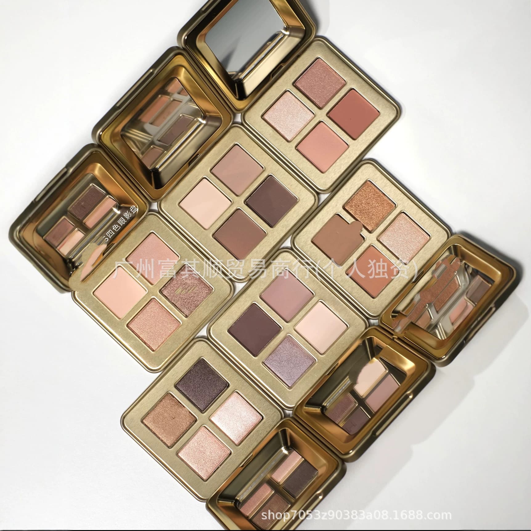Cross-border Vietnam makeup 4-color eyeshadow palette 4g shades: Desert, Rose, Oat Dusk, Golden