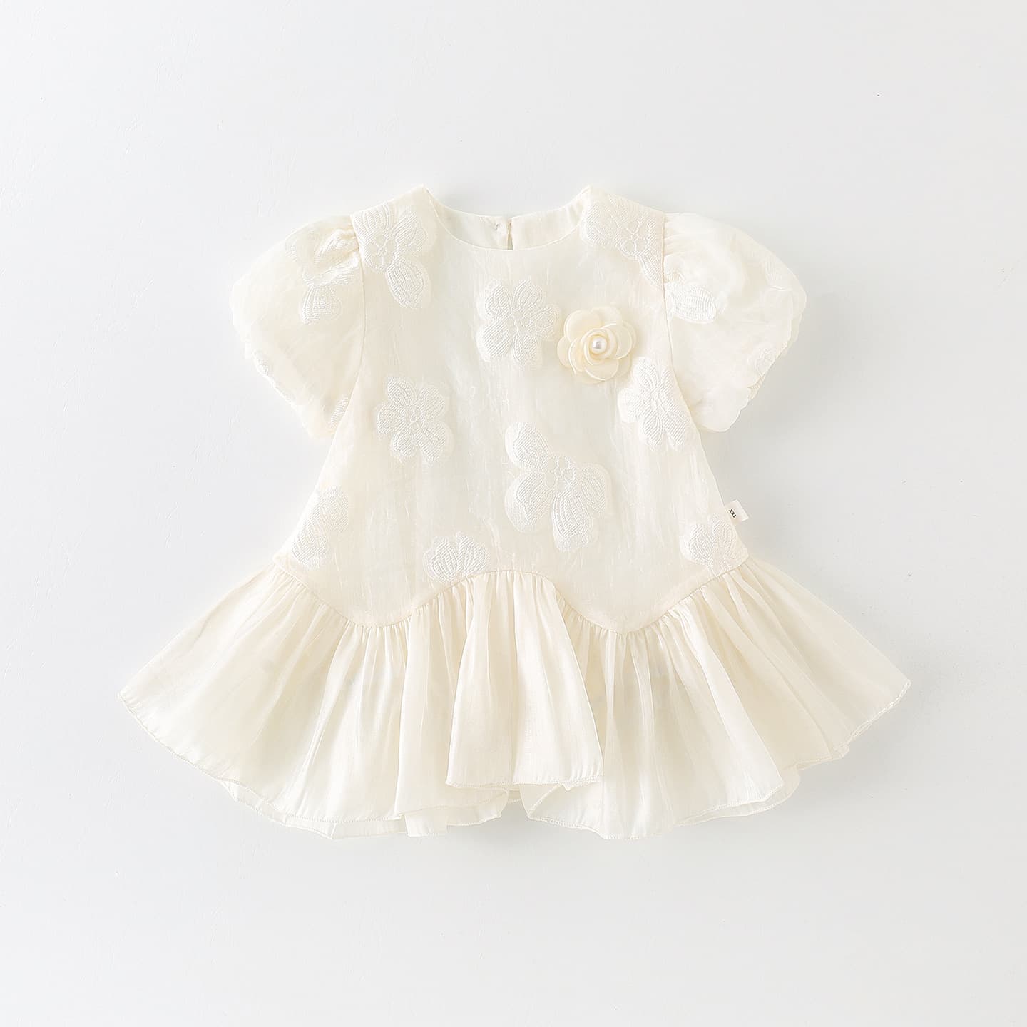 Baby clothes, summer clothes, newborn girl baby clothes, summer short-sleeved, thin, fashionable princess full moon clothes for going out