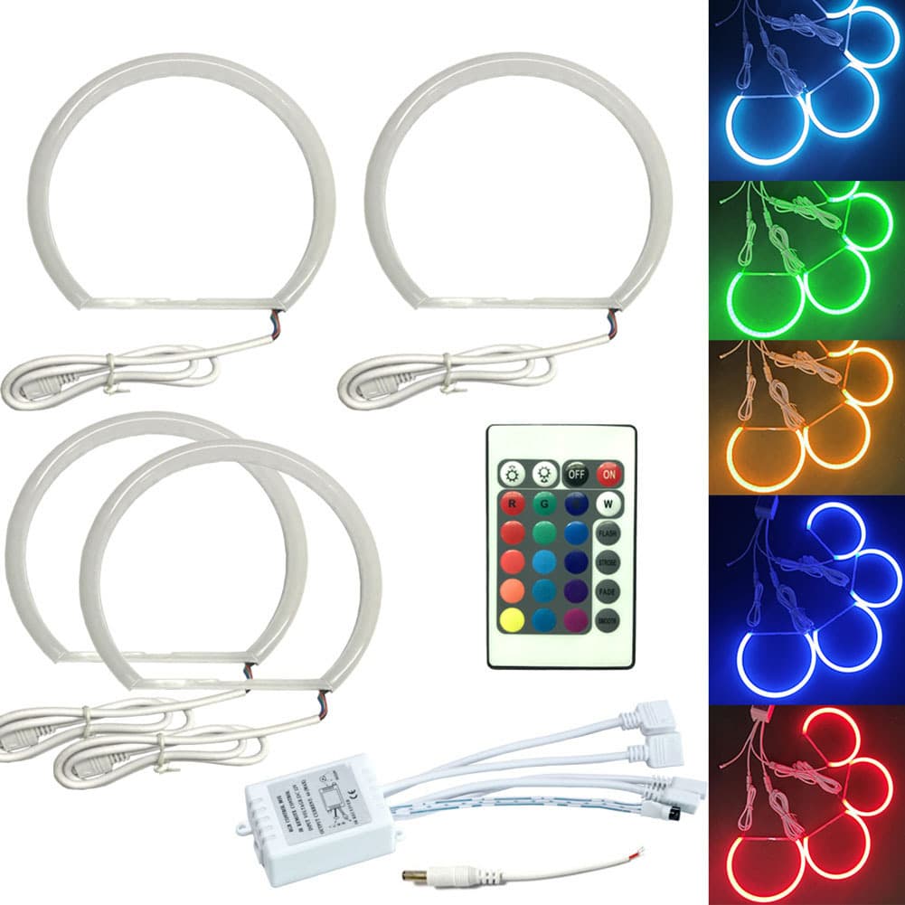 Cotton Angel Eye Ring Rgb131*4 Color 24-Key Infrared Remote Control App Suitable for Bmw E36E39E38