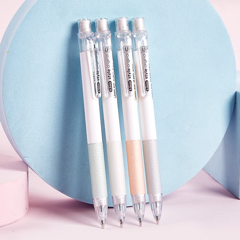 LT8311 Multi-size push-button mechanical pencil with eraser for continuous writing.