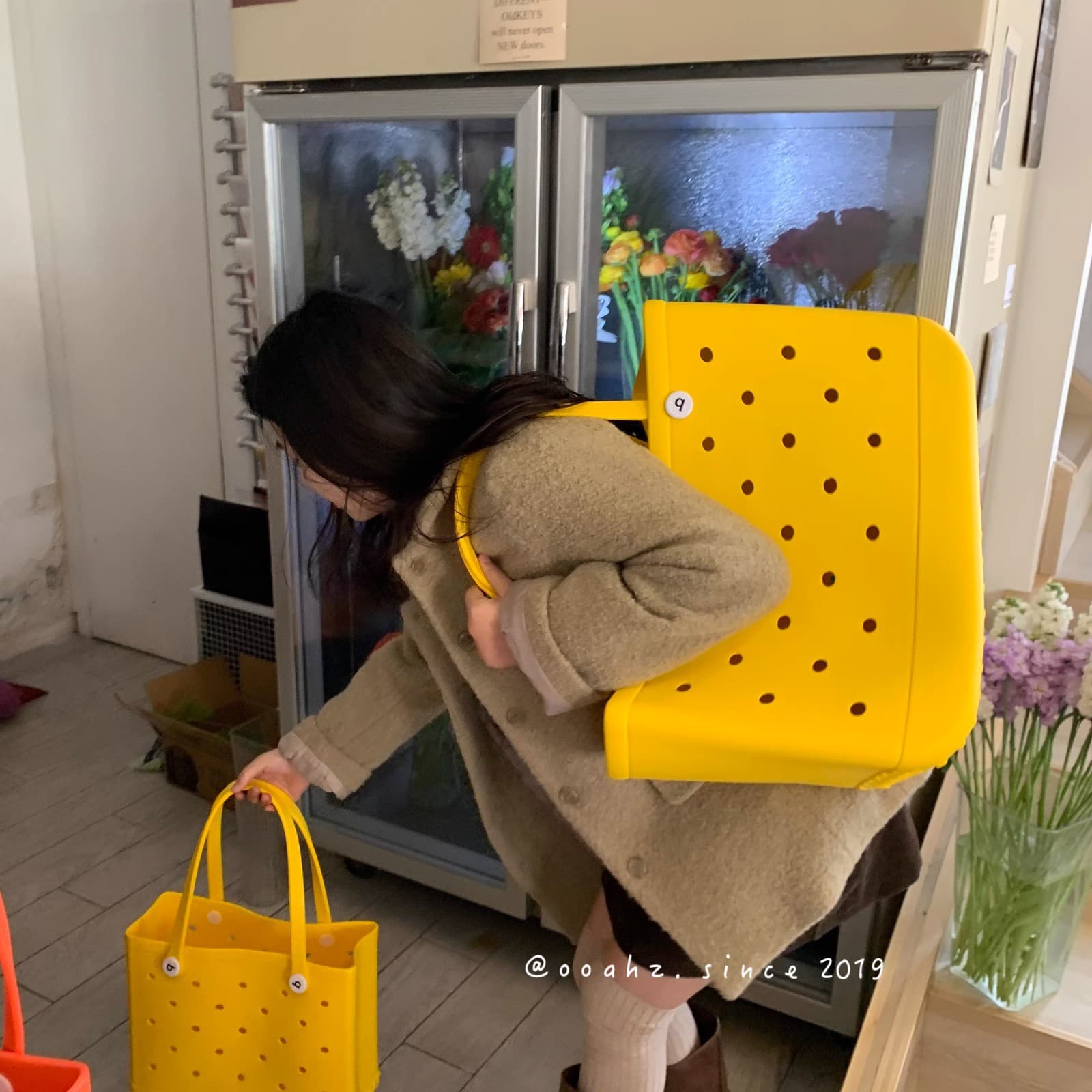 In Stock EVA Mesh Bag Shoulder Bag EVA Beach Bag Storage Bag Soft Waterproof Durable Swimming Beach Bag