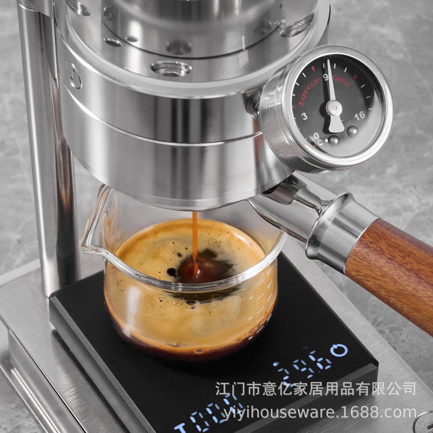 Cross-border Hot Selling Wholesale Italian Manual Lever Espresso Machine Pull Rod Concentrated Extraction Machine Small Home Use
