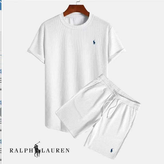 Men's Loose Casual Multi-Color Beach Short Sleeve Two-Piece Set for AliExpress and Overseas Independent Stores