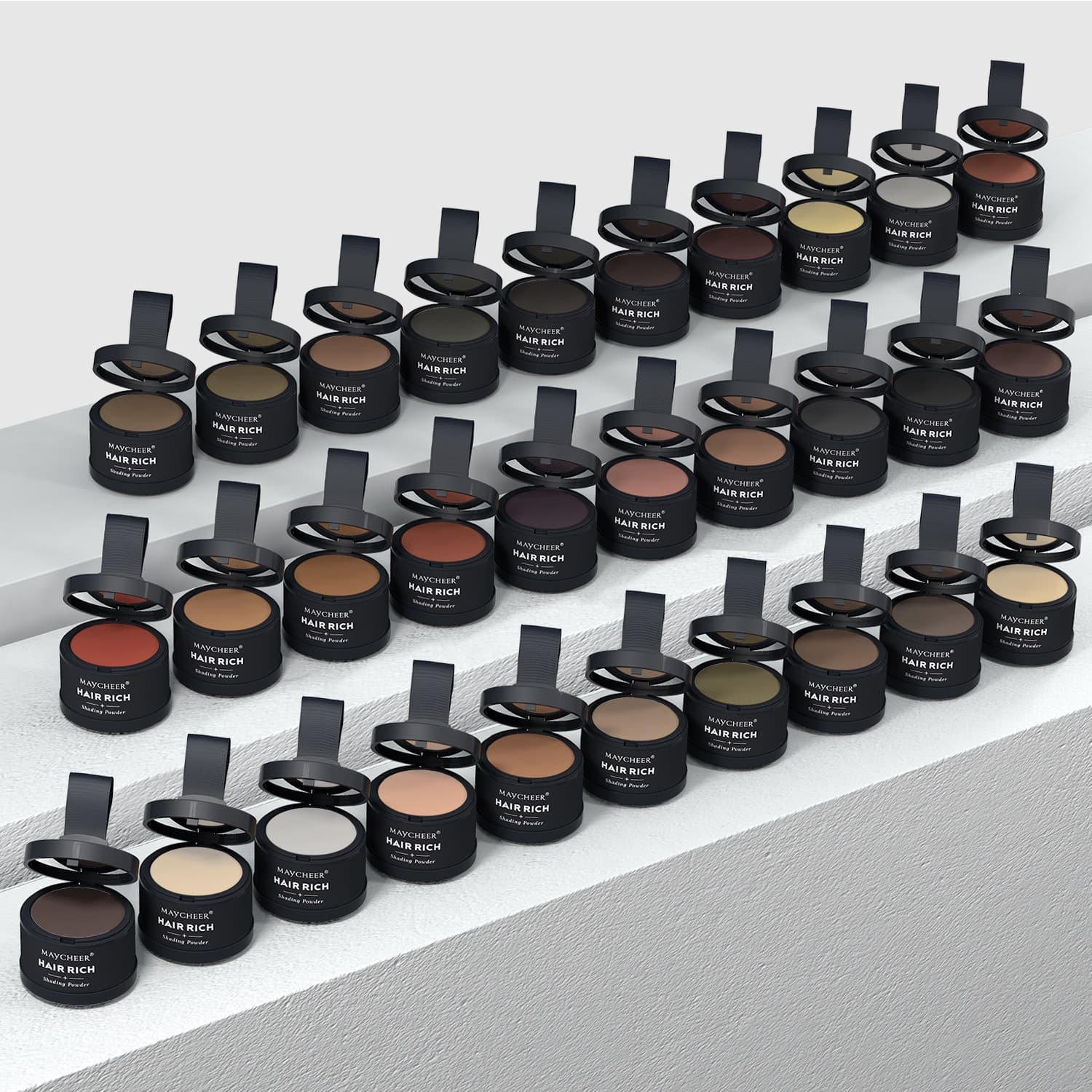MAYCHEER Hairline Powder Shadow Filling Tool Modifying Filling Forehead Waterproof Sweat-proof Hair Filler Cross-border Export