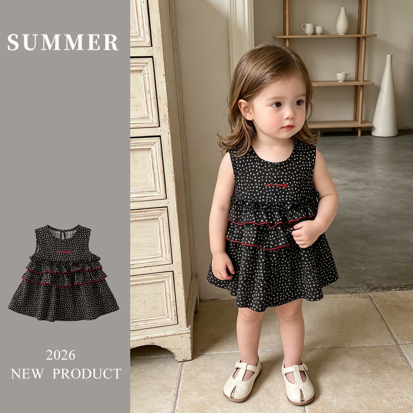Baby Summer Dress Thin Style Girl Chinese Style Dress New Summer Princess Dress Newborn Halter Dress