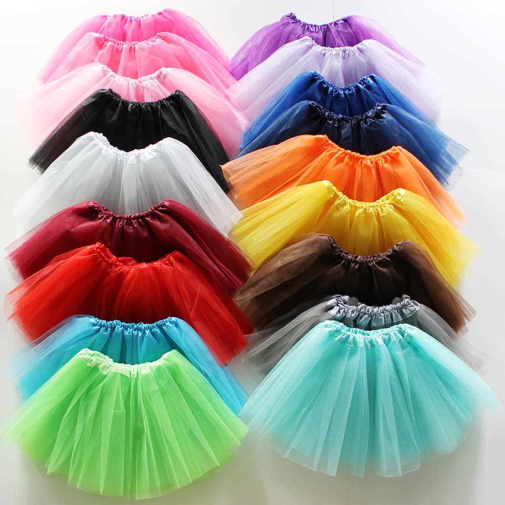 Amazon Cross-border Adult Half-length Tutu Skirt Mesh Skirt European and American Ballet Dance Skirt Three-layer Six-panel