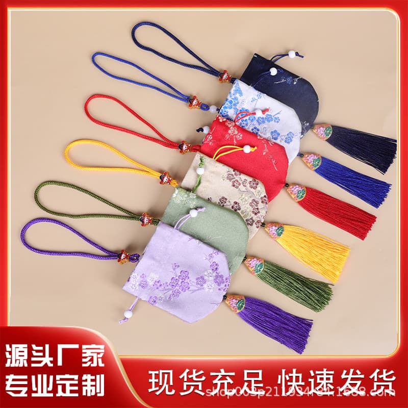 Car Hanging Rope Sachet Empty Bag, Factory Direct Wholesale, Mosquito Repellent Sachet, Blessing Small Lotus Bag