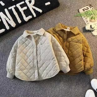 Boy Cotton Padded Coat Winter 2026 Thickened Cotton Jacket Middle and Small Child Cotton Padded Top Children's Ultra-Thick Cotton Padded Coat