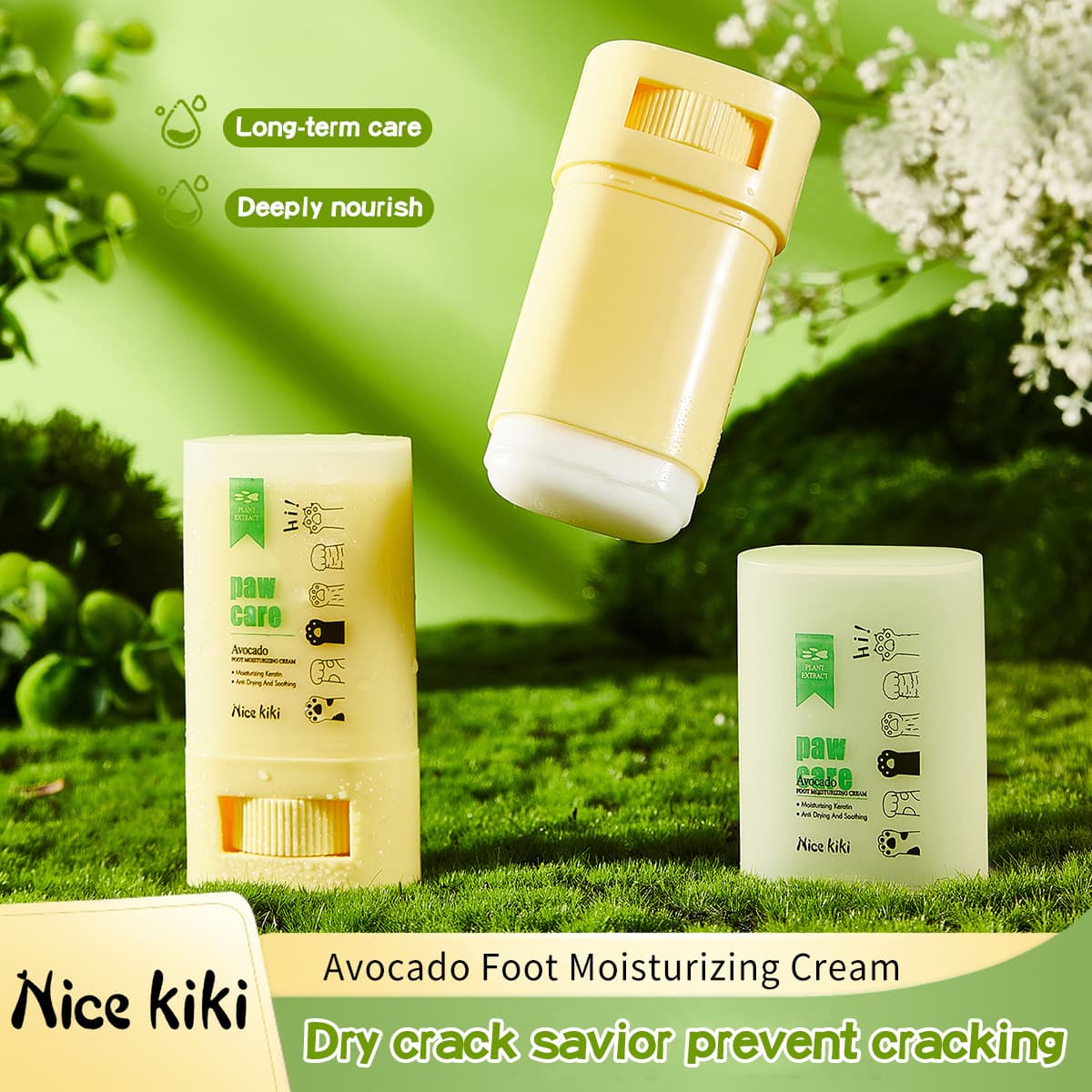 Cross-border Nice kiki pet foot moisturizing cream for cats and dogs paws and soles moisturizing care hydrating and nourishing pet paw protection