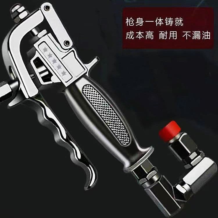 Pneumatic High Pressure Grease Gun with Universal Head, Explosion-Proof Flat Hose Manual Accessories Kit