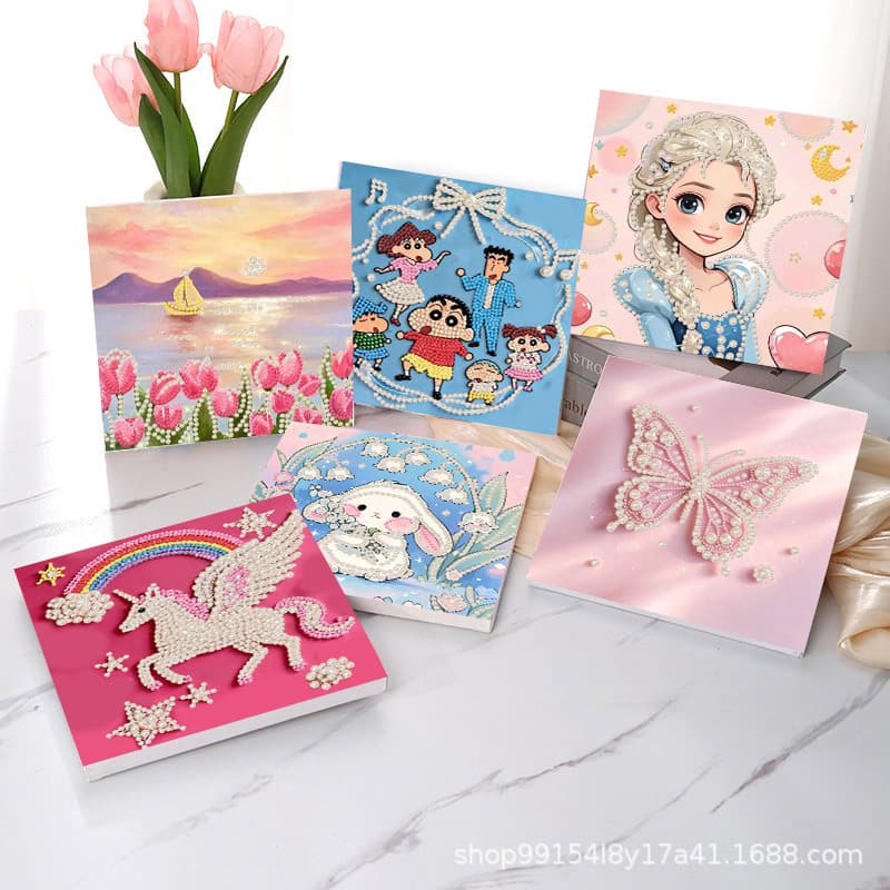 Pearl Painting Diamond Painting Children's Handmade DIY Material Kit Creative Decorative Painting Educational Toy Gift Wholesale