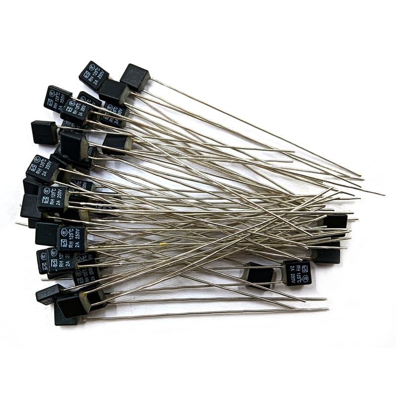 RH Thermal Fuse 2A 75°C-150°C RH Fuse LED Thermal Protector Ceramic Fuse