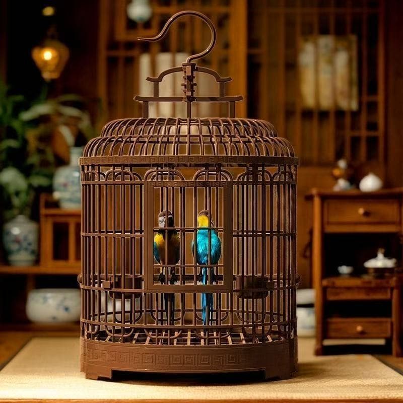 Bird Cage for Cockatiels, Large Parrot Cage, Durable Plastic Acrylic Bird Cage