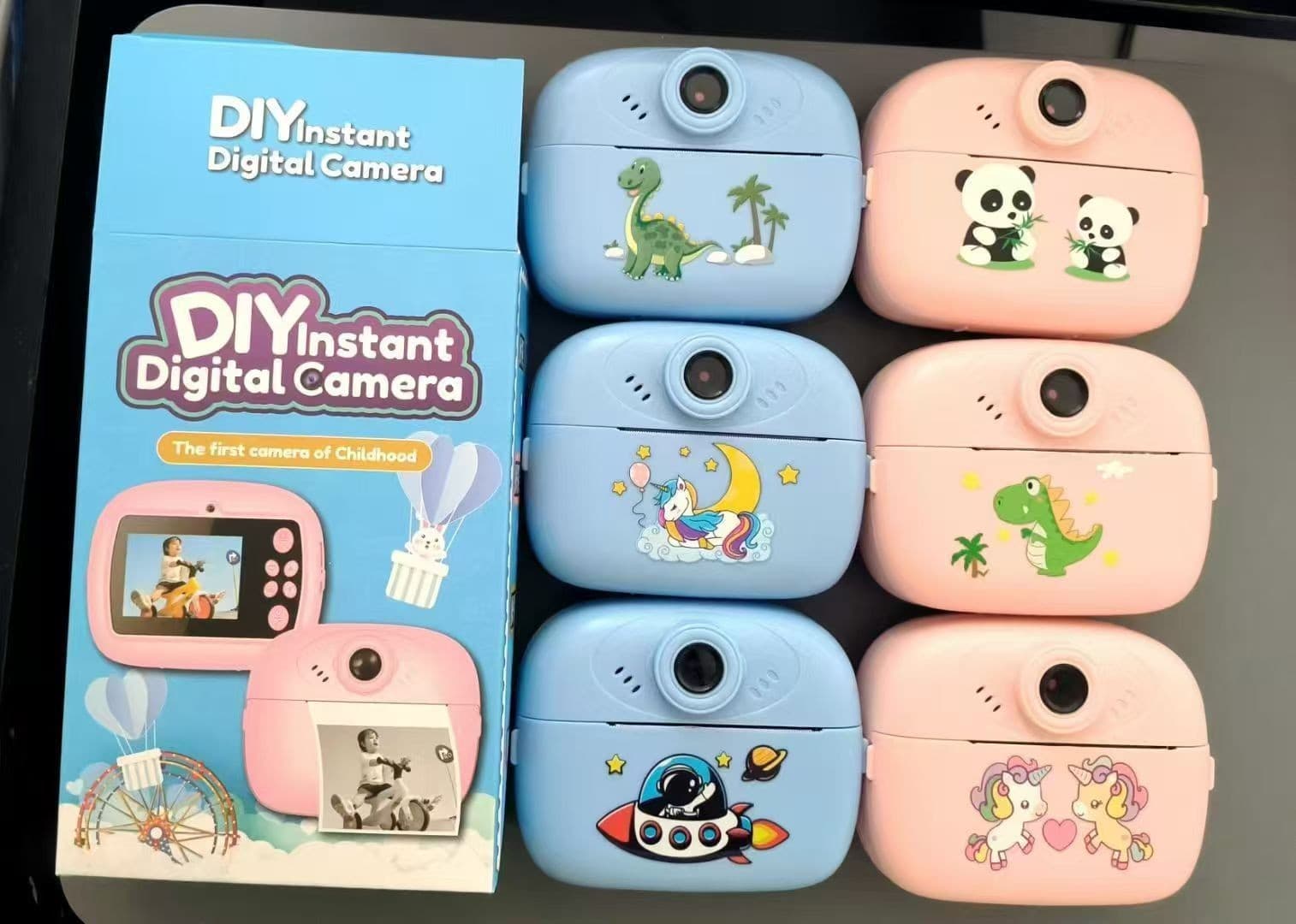New Print Camera Kids Digital Camera Instant Print Cute Cartoon Toy Mini HD Print Camera