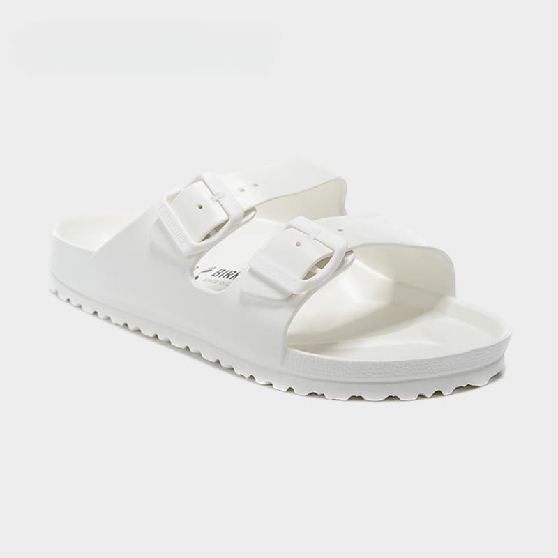 Summer EVA Flat Sandals, Outdoor Flat Shoes, Double Buckle EVA Sandals, Waterproof, Non-Slip, Ultra-Light Beach Sandals, Couple Shoes