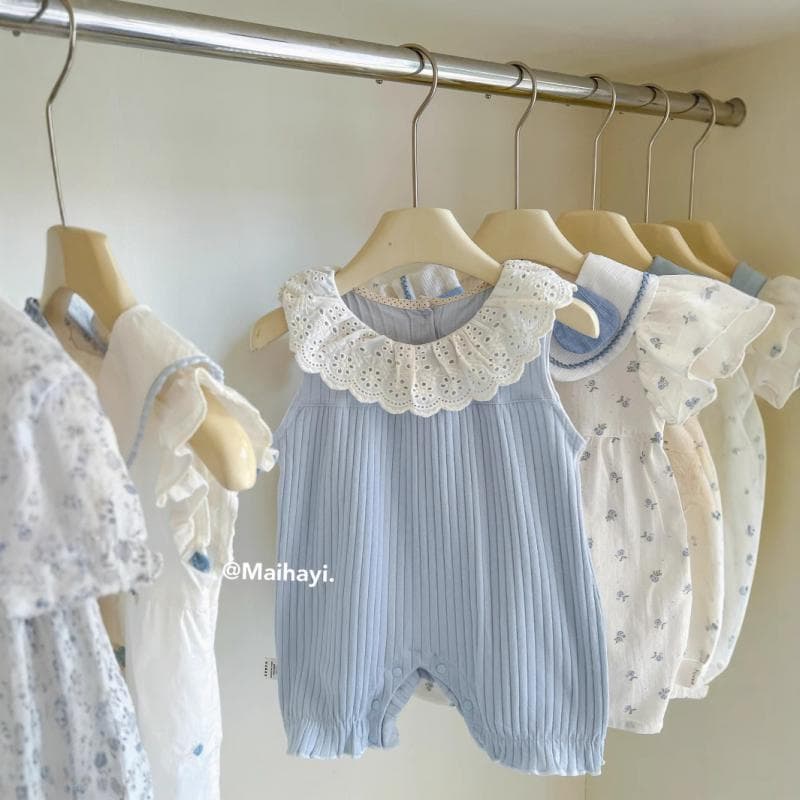 Maihayi baby summer thin coveralls newborn clothes baby girl onesie summer clothes 81835