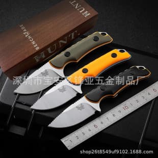 Cross-border Hot Selling Benchmade Butterfly BM15017 Small Fixed Blade Knife Survival Outdoor Camping Knife