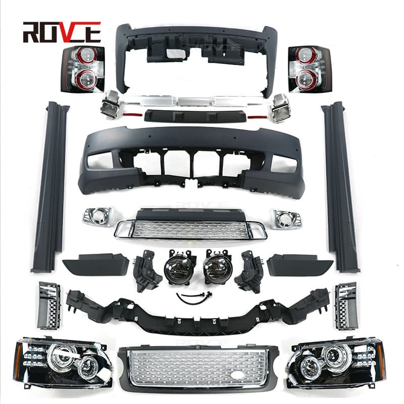 Suitable for 2005-2012 Land Rover Range Rover Executive Retrofit Genesis surround, old model remodeled front and rear bumpers, headlights and tail