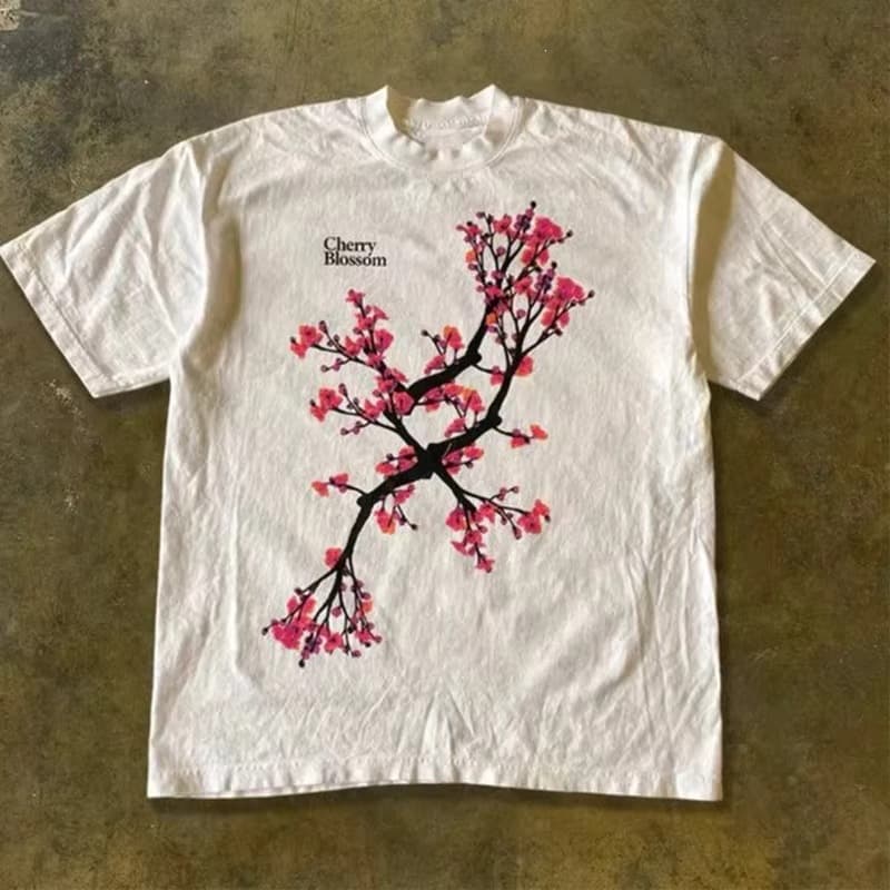 Cute Women's T-Shirt Streetwear Gothic Harajuku Graphic Tee Retro Kawaii Print Slim Fit