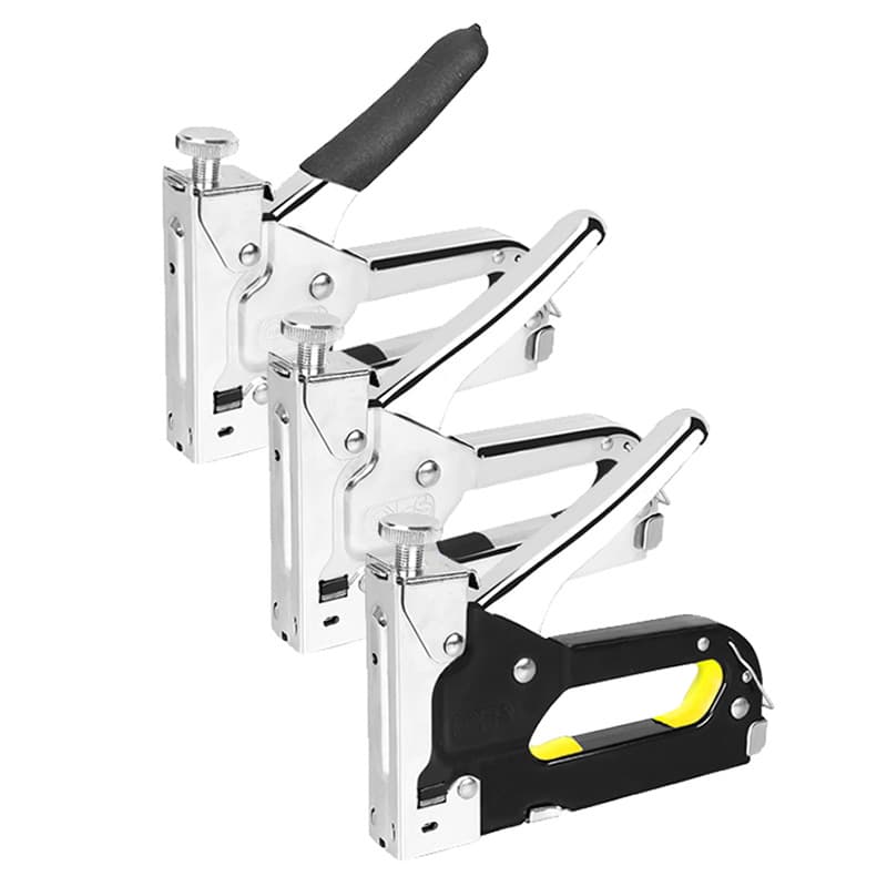 3-in-1 Staple Gun, Manual Nail Gun, Pneumatic Nailer, U-Shaped Stapler, Picture Frame Staple Gun, Canvas Staple Gun