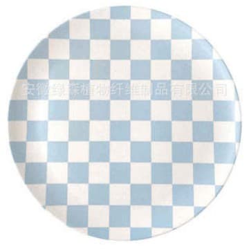 XeniaTaler Canadian Bamboo Fiber Plate - Durable, Break-Resistant Fruit, Breakfast, Bread, and Dessert Plate
