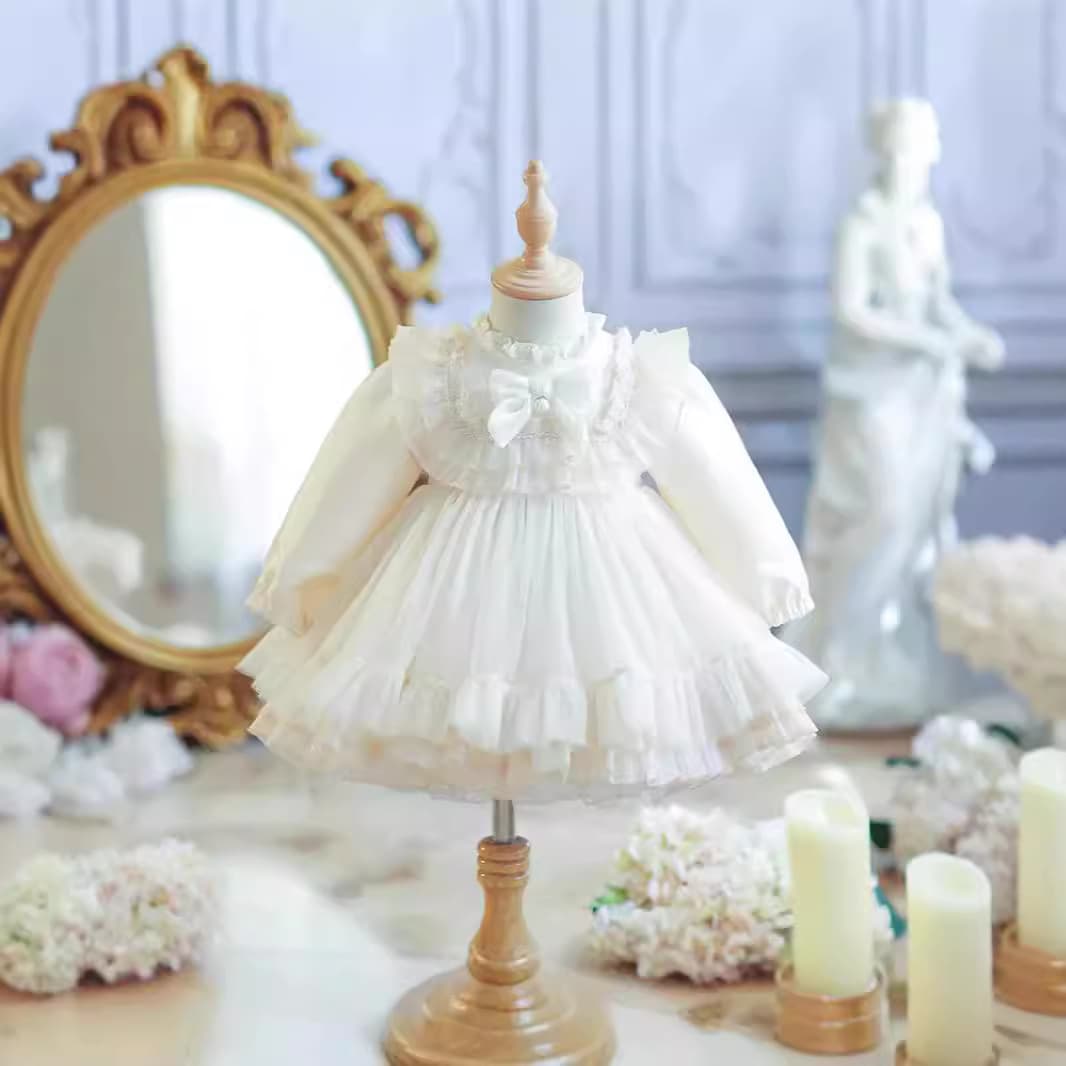 Girls 2024 Autumn New Lolita Baby Birthday Party Dress Princess Lolita Dress