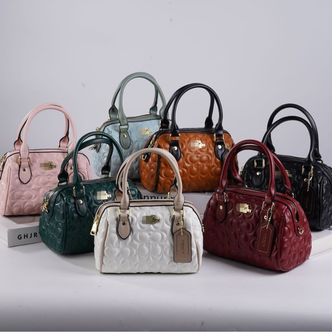 Cross-border women's bag 2025 new design embossed PU tote bag classic letter tote crossbody bag bag portable