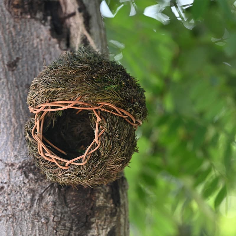 Amazon Source Pine Needle Bird Nest Handwoven Creative Birdcage Parrot Thrush Bird Nest Garden Decoration
