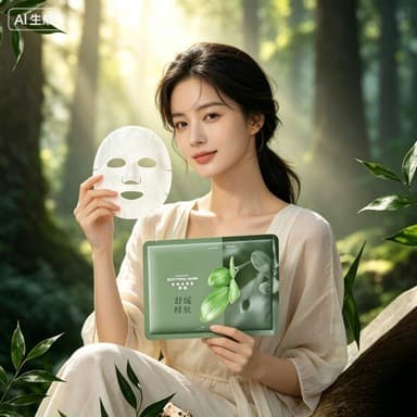 Cross-border Mendaweisi plant mask 10 pieces, soothing, moisturizing, firming and moisturizing, super easy to use mask