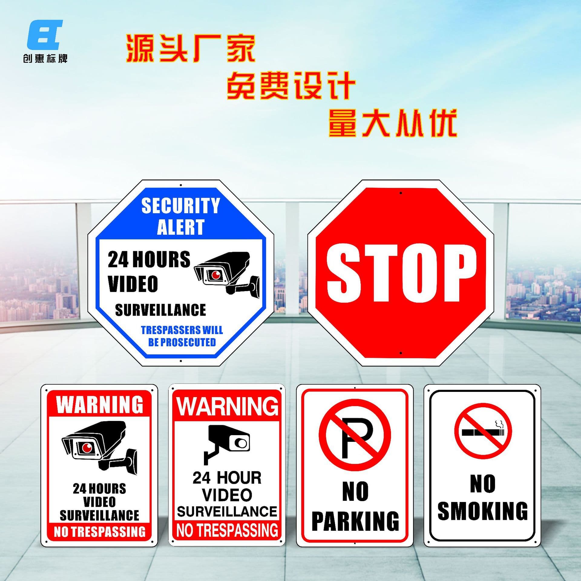 Traffic Safety Signs - Reflective Warning Triangle Stop Sign Speed Limit Sign For Road Safety
