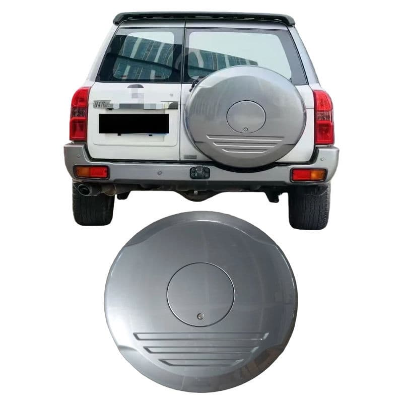 Suitable for Nissan Patrol Y60 Y601 pickup truck rear spare tire cover wheel tire cover 48cm ABS spare tire cover