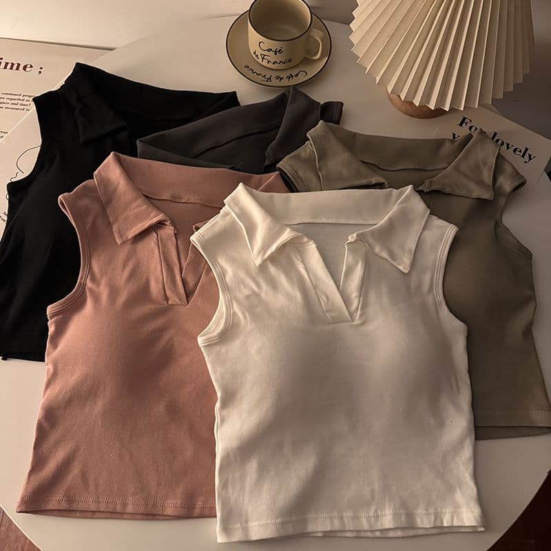 Stylish Slimming Korean Trendy Summer Sweet Cool Waist-Cinching Crop Top Tube Top