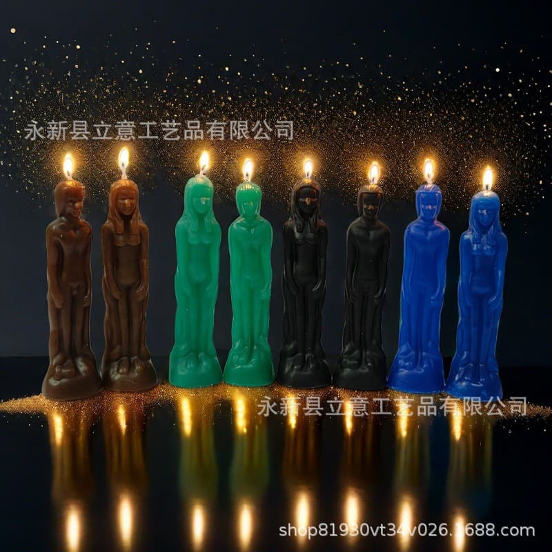 Thai handmade gift candles, handicrafts, aromatherapy, handmade human-shaped candles, complete styles, mixed batch shipment