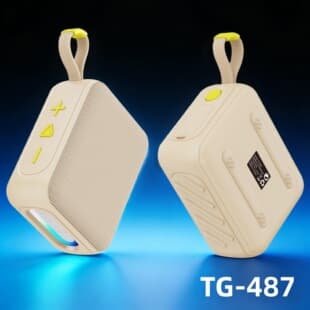 GO4 Mini Bluetooth Speaker, Outdoor Portable Sports Card Slot Fabric 8W Small Speaker, Desktop Subwoofer TG487