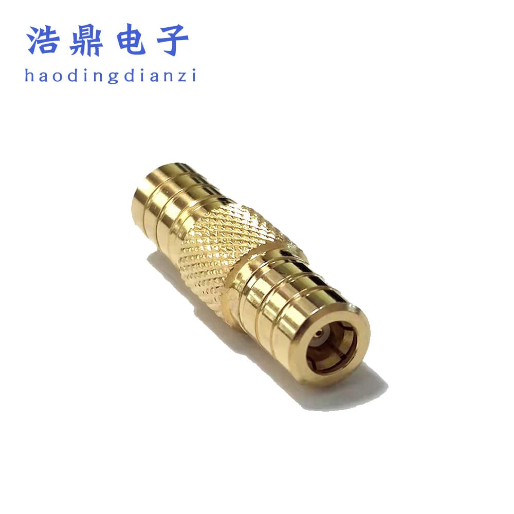 Custom RF Coaxial Connector Gold-Plated SMB Female to Female Adapter Audio Video AV Extension Connector