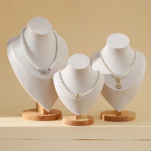 New Portrait Model Solid Wood Bracelet Jewelry Necklace Display Stand, Showcase Window Props, Jewelry Display Rack