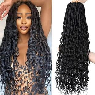 14-30 inch Synthetic Dreadlocks Crochet Hair DEEPNULocs Crochet Hair Celebrity Style Fluffy