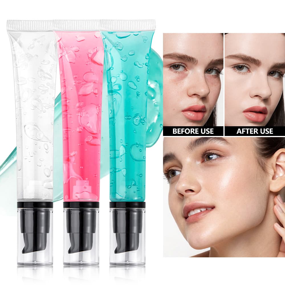Makeup primer, cross-border new product, three-color isolation milk, invisible pores, non-stuck powder, anti-makeup removal gel, gel cream, no logo