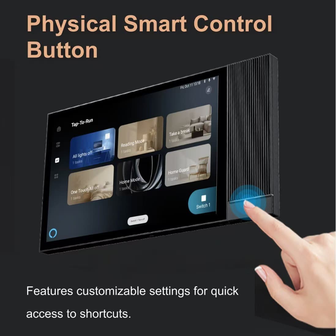 Tuya 8-inch TPA08 smart central control screen Zigbee gateway infrared multi-function controller background music host
