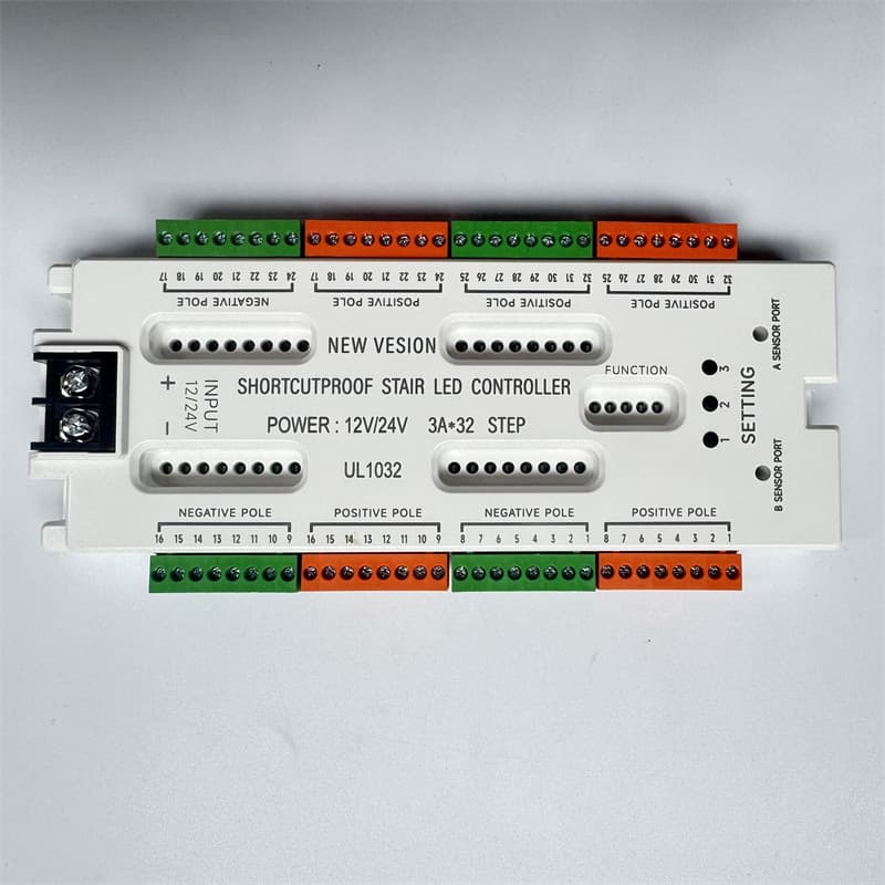 New Smart Human Body Induction Staircase Light 32-Step Sequential Light Strip Step Anti-Short Circuit Controller