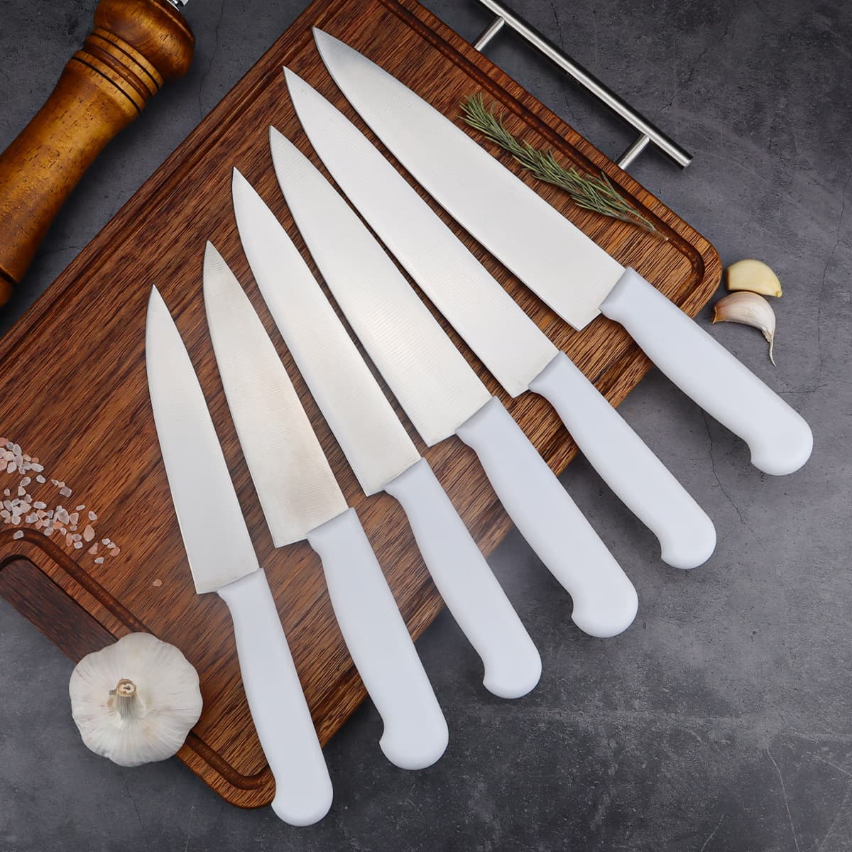 Yangjiang Source Factory Cross-border Knife Kitchen Knife Slant Grind Chef Knife Fruit Knife Home Slicer 6 Inch Stainless
