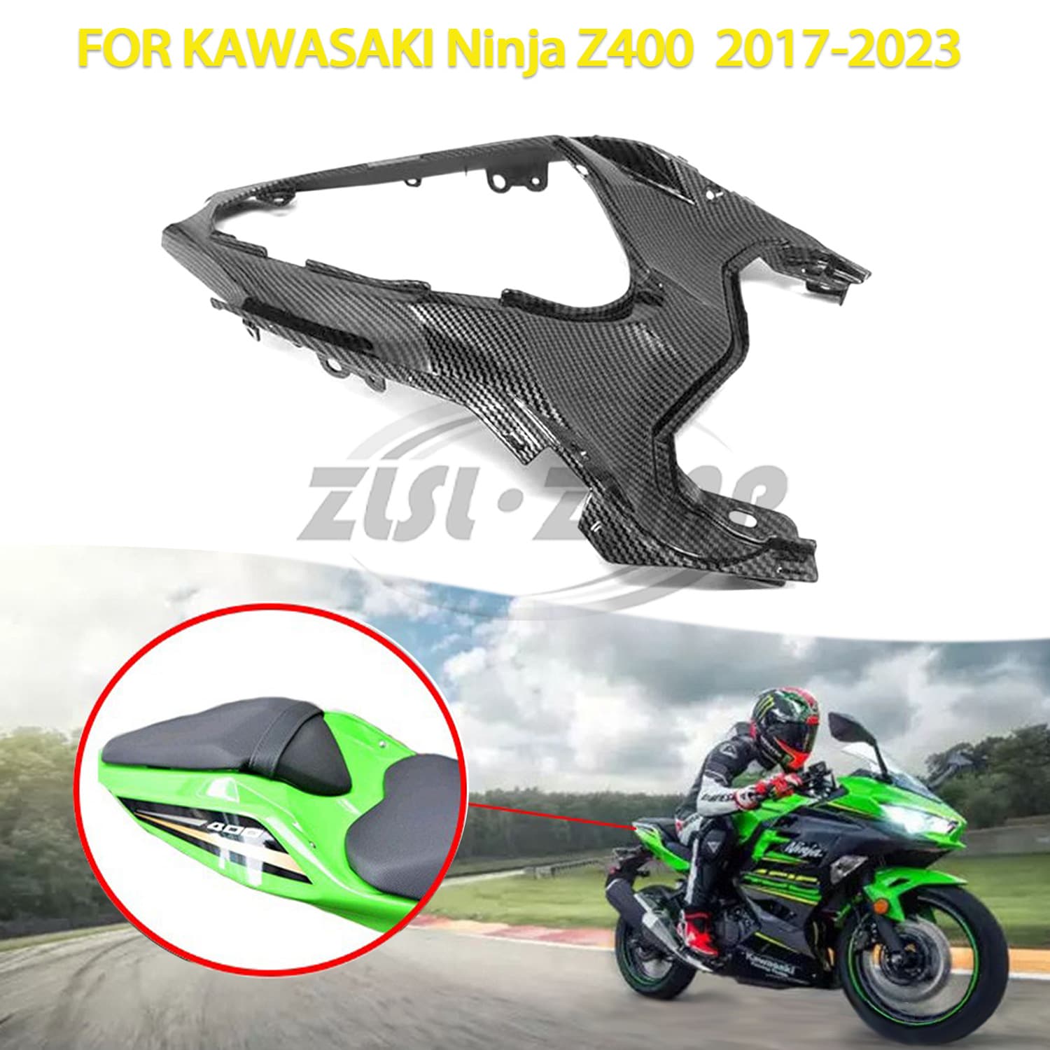 Compatible with Kawasaki Ninja400 Z400 2017-2023 rear mainboard and rear frame body