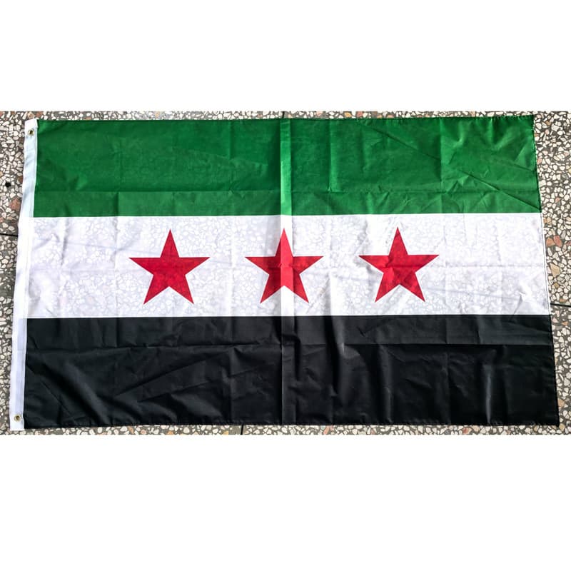 Samsung Syrian flag polyester Syrian flag set hand wave flag car flag string flag