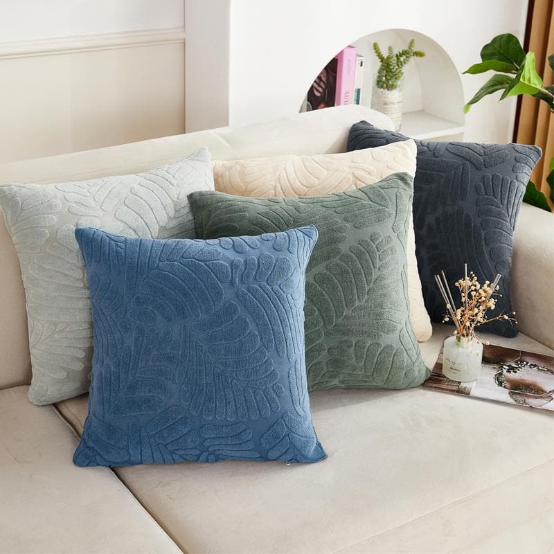 New knitted jacquard living room pillow covers for sofas, office headrest cushions, square backrest pads without inserts.